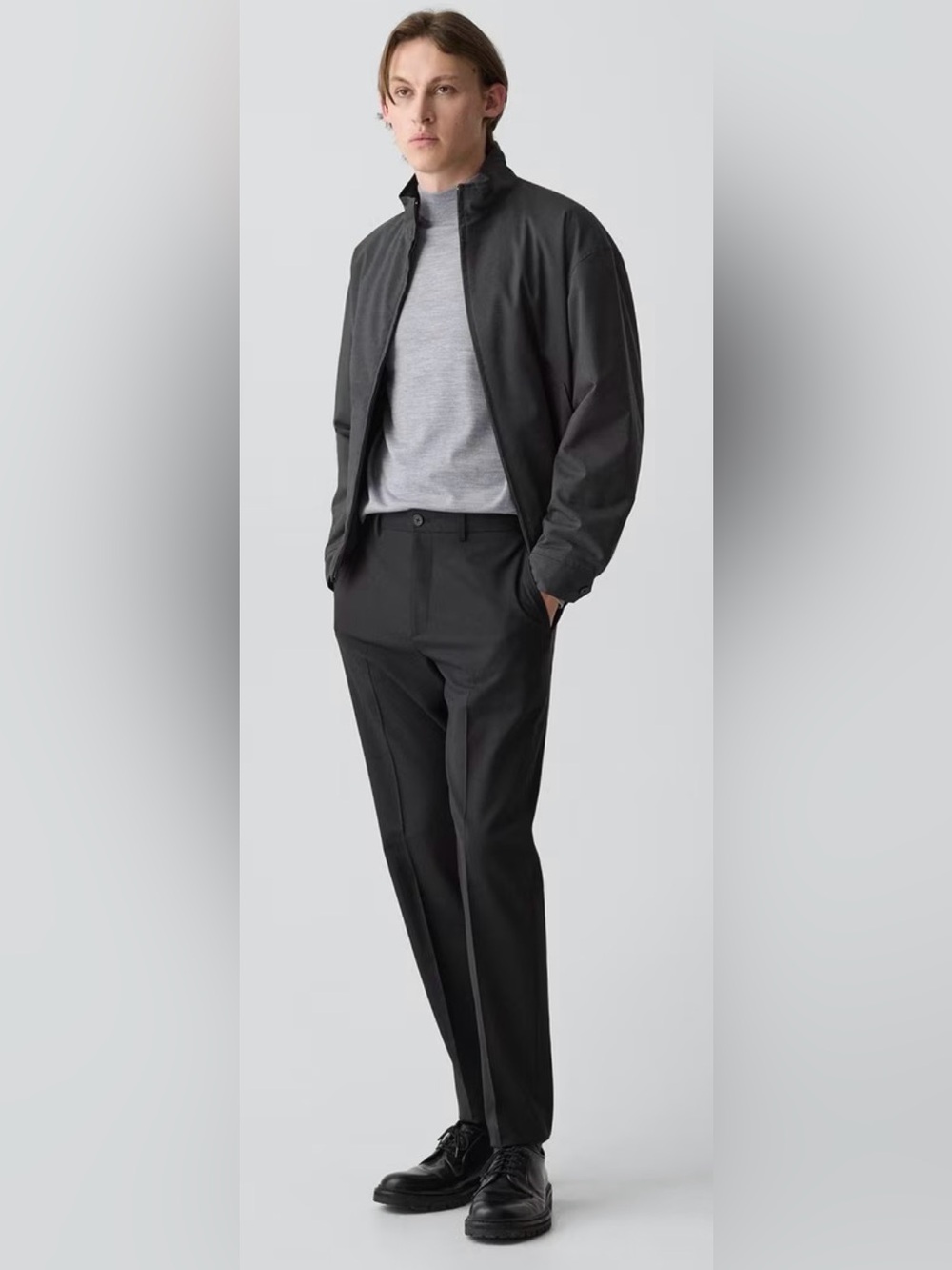 THEORY***Curtis Black Motion Wool Travel Pants***Size 33**$265 NWT